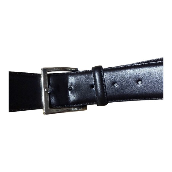 Brooks Brothers Genuine Leather Silver Buckle Made In Italy Belt Men's Size 40 - Picture 1 of 5